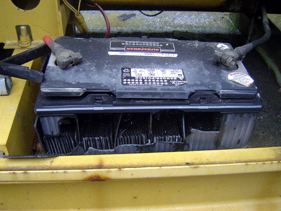 850 CCA battery exploded during generator startup