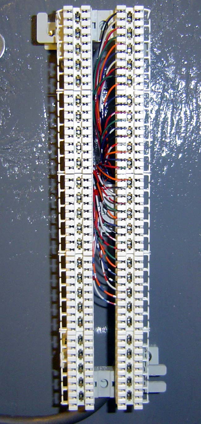 Krone LSA-PLUS 110 type wire termination block