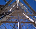 Western Electric 200 foot tower with retro fitted safety climb