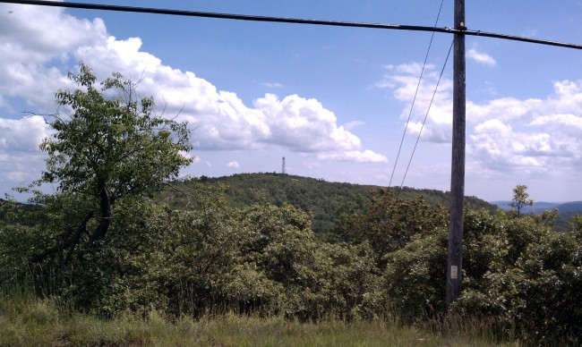 Mount Beacon looking south at the old fire tower