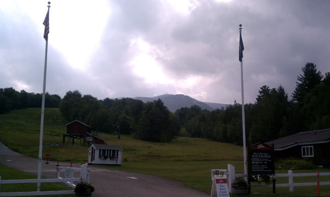 Mount Mansfield Toll Road gate