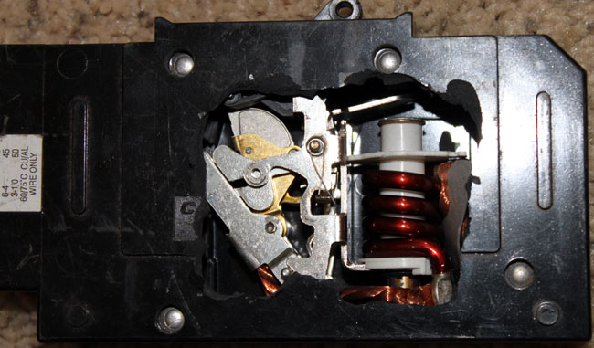 80 amp DC rated circuit breaker open