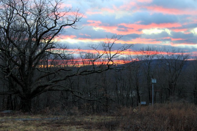 View looking west from the WRKI transmitter site, Brookfield, CT