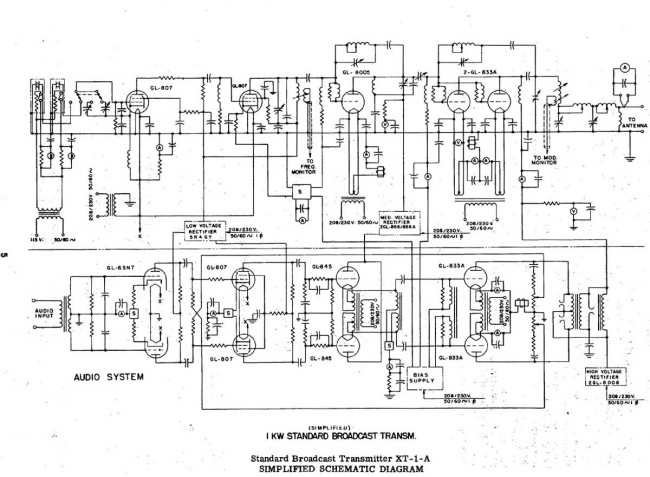 General Electric XT-1-A schematic diagram