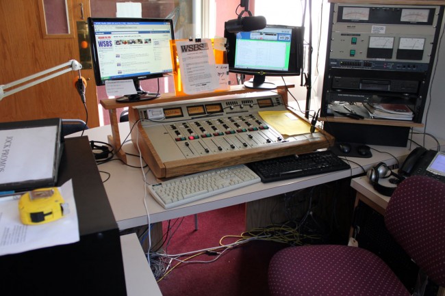 WSBS control room console
