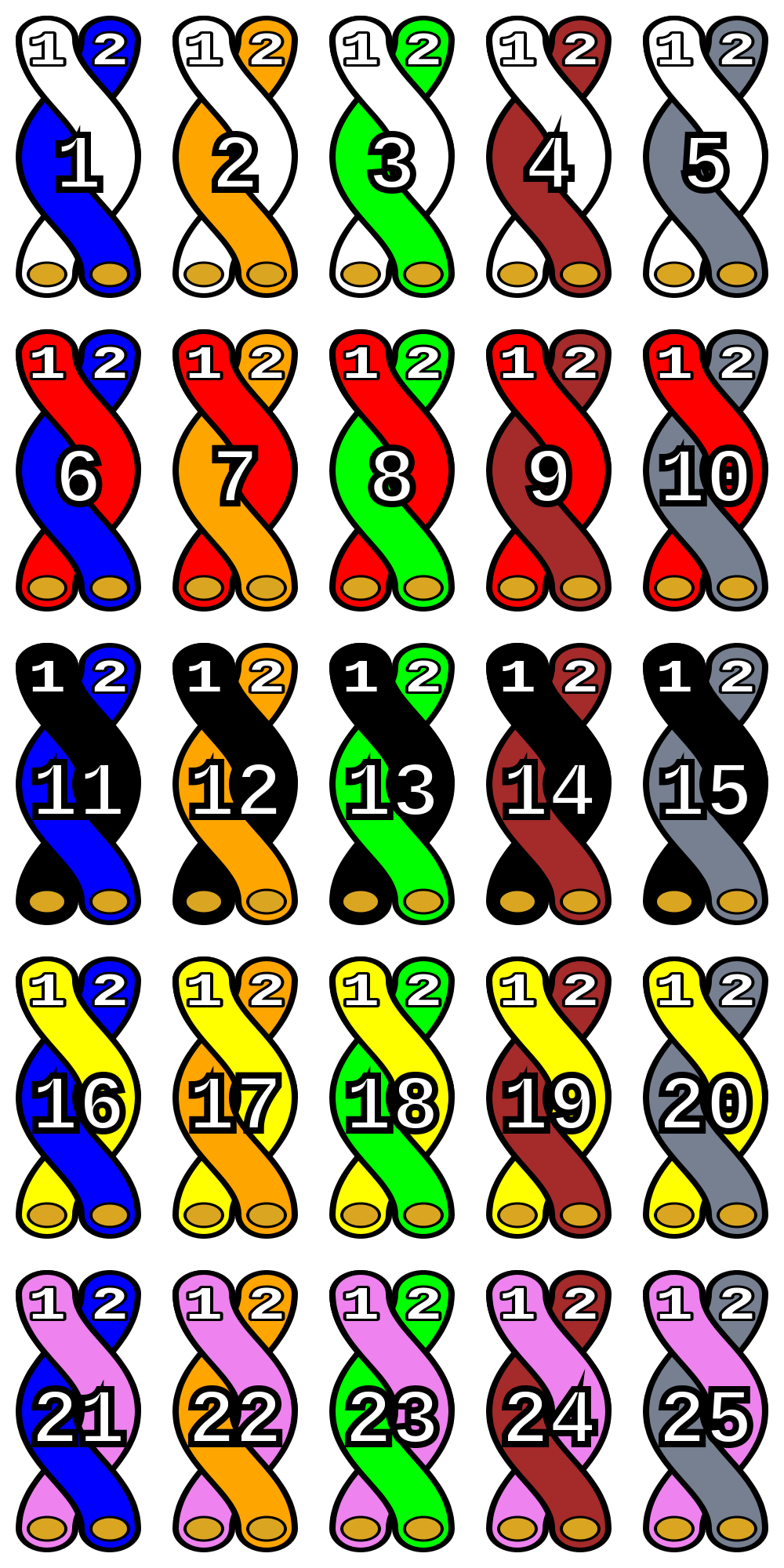 25_pair_color_code_chart