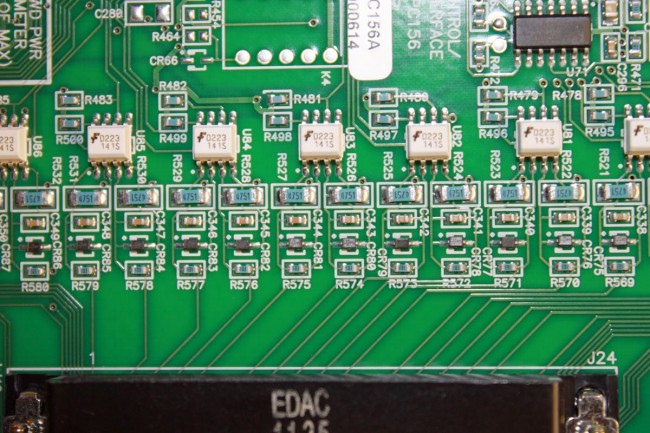 NV controller board surface mount components