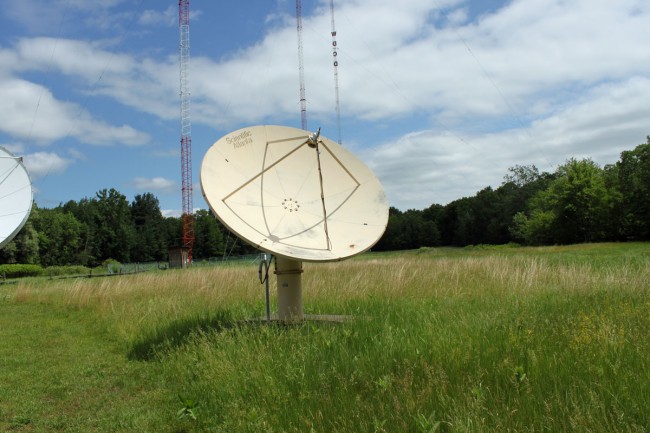 Mounting a new satellite dish