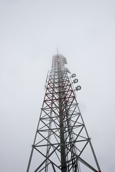 Former WMHT tower, wave guide and WVCR antenna