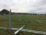WROW-AM Steel mounting poles on antenna array field
