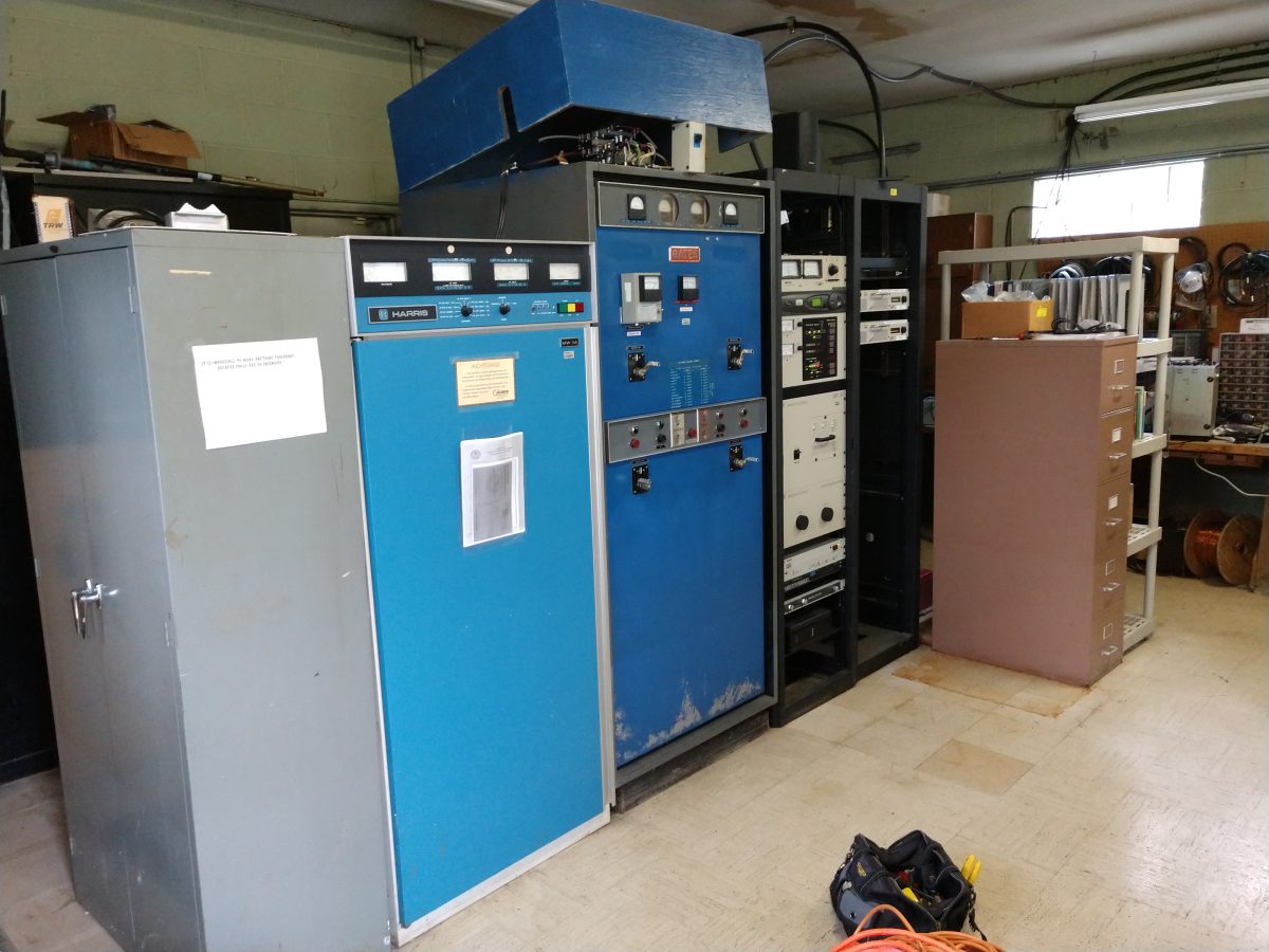 WKIP backup transmitter, phasor and main transmitter