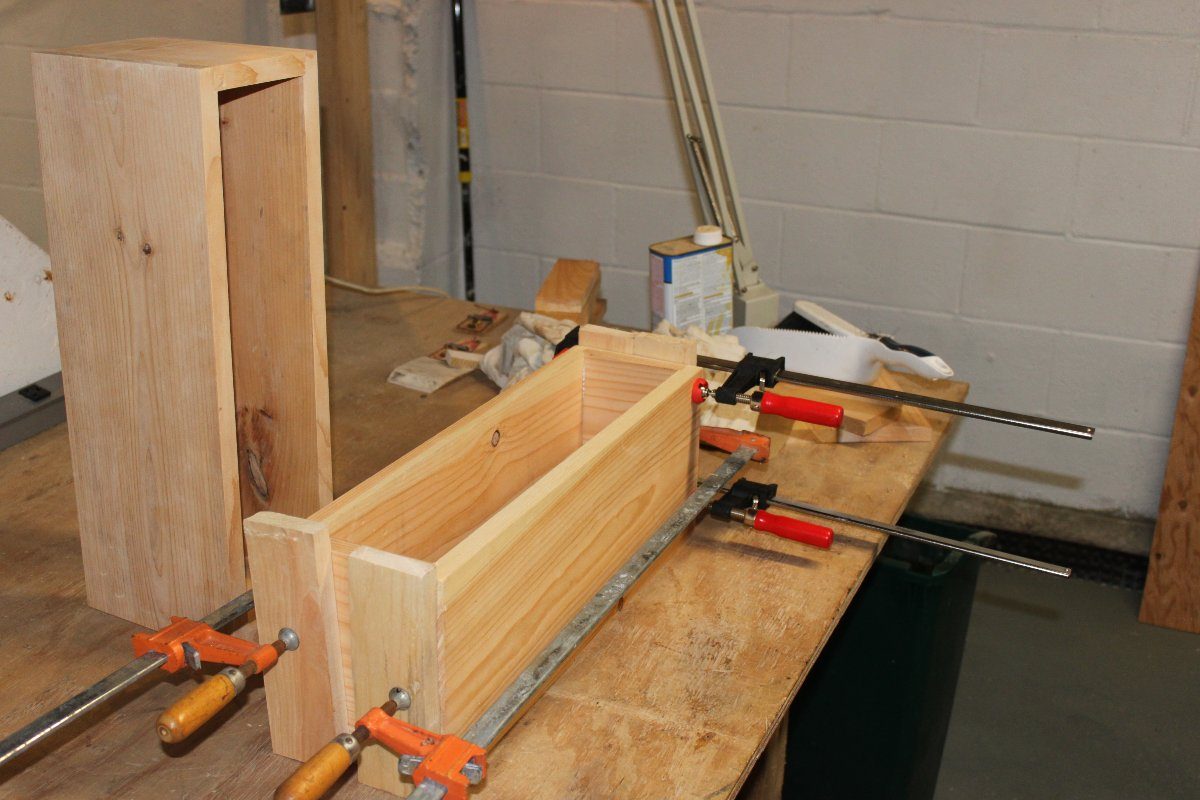 Speaker box glue up