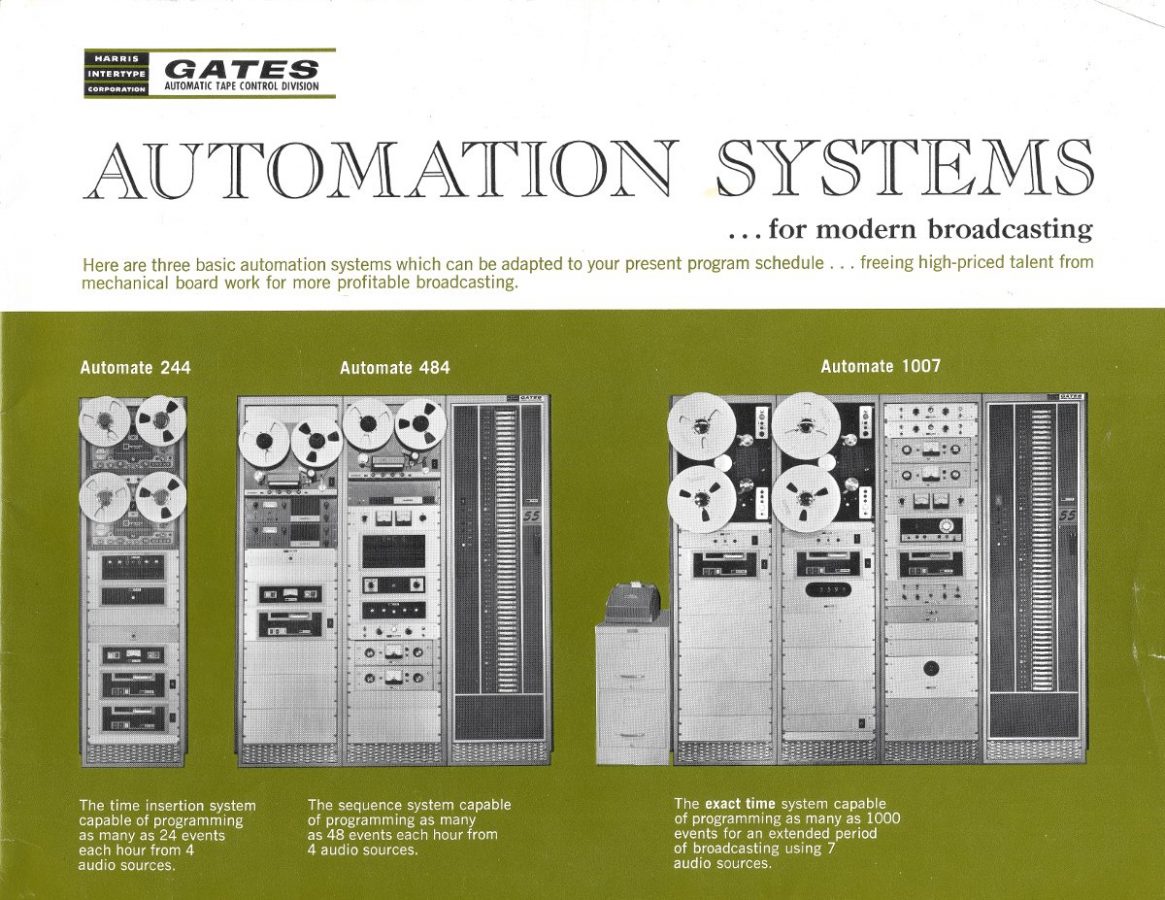 Gates automation system brochure, circa 1965